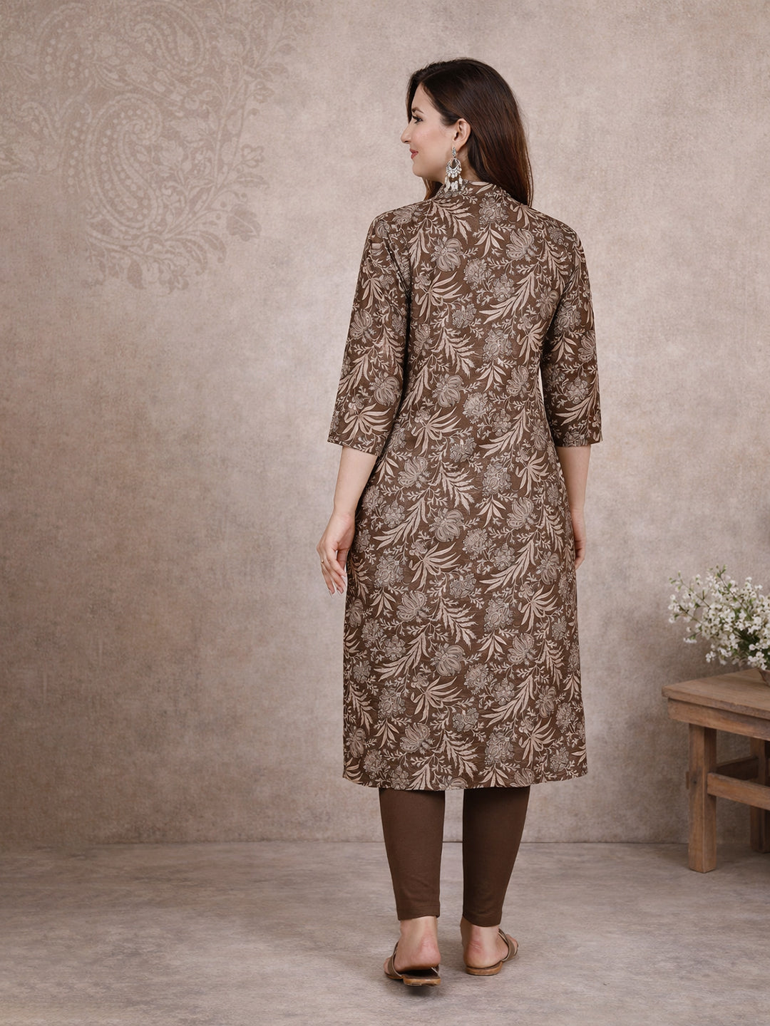 Brown Straight Kurti